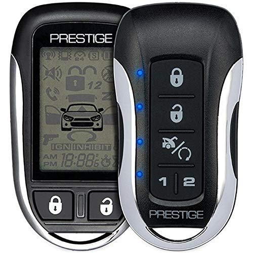 Prestige PE1M2LCDZ 2-Way LCD Remote Transmitter Kit Key FOB for Flashlogic - Up to 1 Mile Range