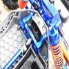 GPM For Traxxas Rustler 4X4 VXL (67076-4) Upgrade Parts Aluminum Rear Spur Gear Cover Mount - 1Pc Set Blue view 2