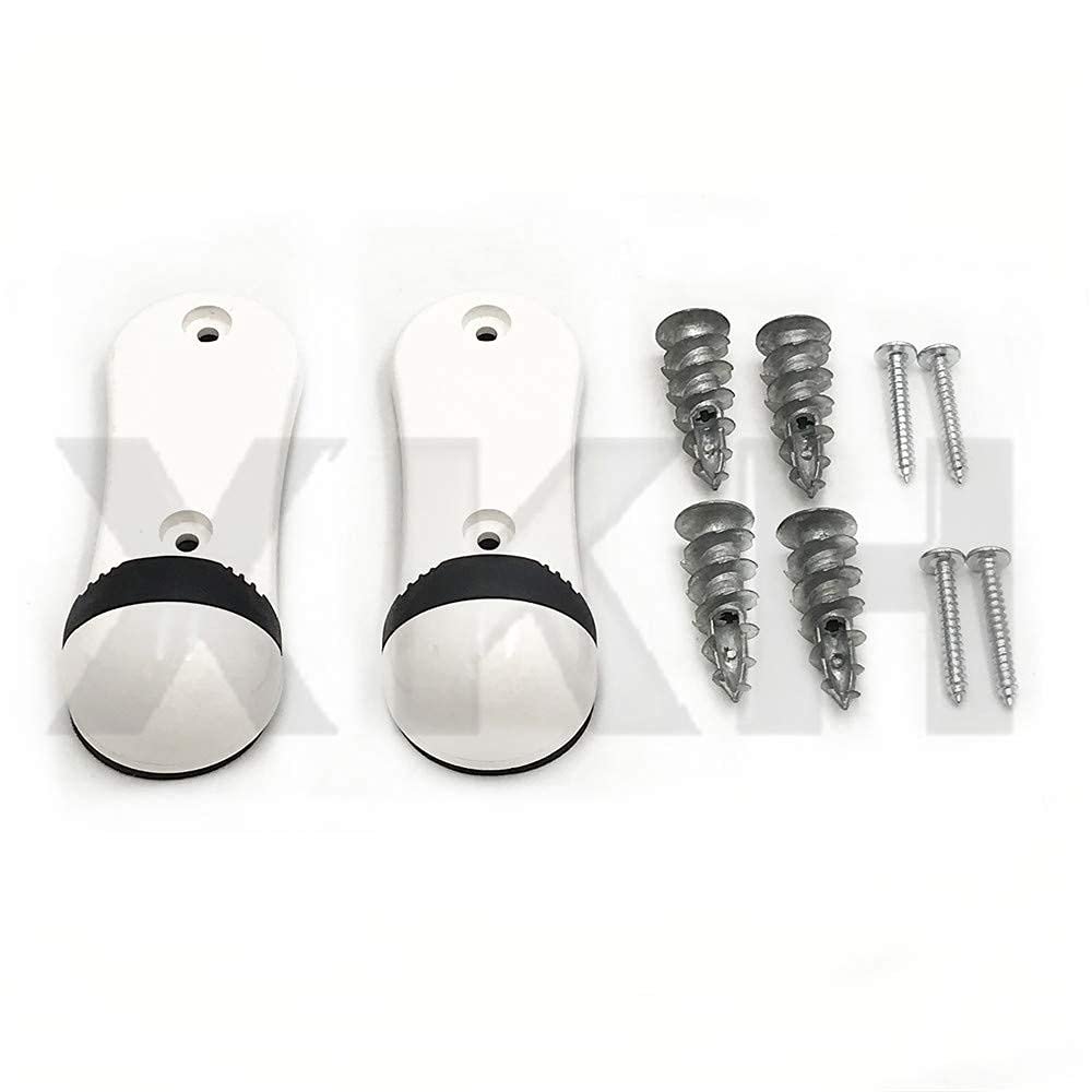 XKMT-1 Pair SKI SNOWBOARD Wall Mount Durable white plastic rotate rubber [B07MQBQN6B]