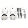 XKMT-1 Pair SKI SNOWBOARD Wall Mount Durable white plastic rotate rubber [B07MQBQN6B] view 1