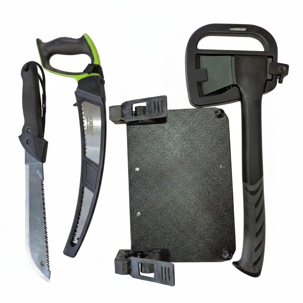 UTV Roll Cage Tool Set Includes High Carbon Trail Saw, Hatchet and Machete RCM-9003