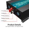 WZRELB 3000W 12V Pure Sine Wave Solar Power Inverter DC AC Converter (RBP300012W),Black view 3
