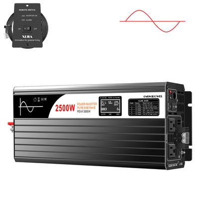 Xijia 2500W Solar Pure sine Wave Power Converter DC 24V to 110v 60HZ Solar Converter for Home Use car (DC24V (Range 20V-30V) 2500W)