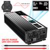 Xijia 2500W Solar Pure sine Wave Power Converter DC 24V to 110v 60HZ Solar Converter for Home Use car (DC24V (Range 20V-30V) 2500W) view 2
