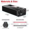 Xijia 2500W Solar Pure sine Wave Power Converter DC 24V to 110v 60HZ Solar Converter for Home Use car (DC24V (Range 20V-30V) 2500W) view 4