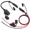 MICTUNING Motorcycle USB Charger,SAE to USB Cable Adapter SAE Quick Disconnect 2.1A Waterproof USB Port with Inline Fuse, Socket Cable 12V-24V for Motorcycle Cellphone Tablet GPS More view 1