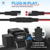 MICTUNING Motorcycle USB Charger,SAE to USB Cable Adapter SAE Quick Disconnect 2.1A Waterproof USB Port with Inline Fuse, Socket Cable 12V-24V for Motorcycle Cellphone Tablet GPS More view 4