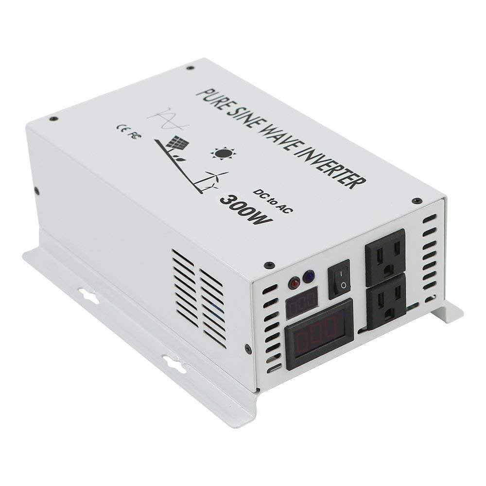 WZRELB 300W 24V Pure Sine Wave Solar Power Inverter DC AC Converter