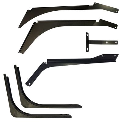 6 Piece Set of Top and Bottom Cabin Fairing Mounting Brackets - Passenger Side (Compatible with Volvo VNL 2004 - 2017)