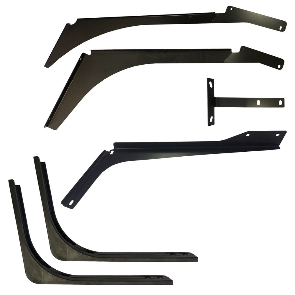 6 Piece Set of Top and Bottom Cabin Fairing Mounting Brackets - Passenger Side (Compatible with Volvo VNL 2004 - 2017)