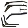 6 Piece Set of Top and Bottom Cabin Fairing Mounting Brackets - Passenger Side (Compatible with Volvo VNL 2004 - 2017) view 1