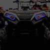 LED Halos Rings Blue 2017 2018 2019 Polaris Sportsman 850/1000 view 4