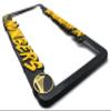 GSW Strength in Numbers 3D Raised License Plate Frame (Gold and Yellow) view 4