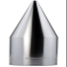 TRUE SPIKE Fat Spike Silver Antenna in Heavy Gauge CNC Machined Billet Aluminum Short Compatible with Chevy Silverado 1500 2500 3500 07-20