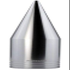 TRUE SPIKE Fat Spike Silver Antenna in Heavy Gauge CNC Machined Billet Aluminum Short Compatible with Chevy Silverado 1500 2500 3500 07-20