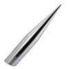 TRUE SPIKE Fat Spike Silver Antenna in Heavy Gauge CNC Machined Billet Aluminum Short Compatible with Chevy Silverado 1500 2500 3500 07-20 view 2