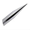 TRUE SPIKE Fat Spike Silver Antenna in Heavy Gauge CNC Machined Billet Aluminum Short Compatible with Chevy Silverado 1500 2500 3500 07-20 view 3