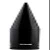 TRUE SPIKE FAT SPIKE BLACK ANTENNA in Heavy Gauge CNC Machined Billet Aluminum Short Compatible with Toyota Tacoma 95-19 1995-2019 view 1