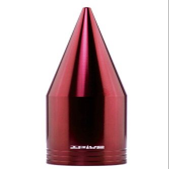 TRUE SPIKE Fat Spike RED Antenna in Heavy Gauge CNC Machined Billet Aluminum Short Compatible with Harley Davidson Touring Models with Tour PAK (ONLY)
