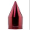 TRUE SPIKE Fat Spike RED Antenna in Heavy Gauge CNC Machined Billet Aluminum Short Compatible with Harley Davidson Touring Models with Tour PAK (ONLY) view 1