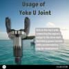 Asaki 853635 28312 9-72407 Yoke U-Joint Replacement for Mercury MerCruiser Alpha One Gen 2 Sterndrive (1998 & Up) view 4