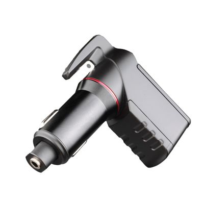 Ztylus Stinger Car Emergency Escape Tool, Spring-Loaded Window Breaker, Car Safety Hammer, Seatbelt Cutter and Window Glass Breaker, USB Car Charger, 2 USB Ports Max 2.4A (Black)