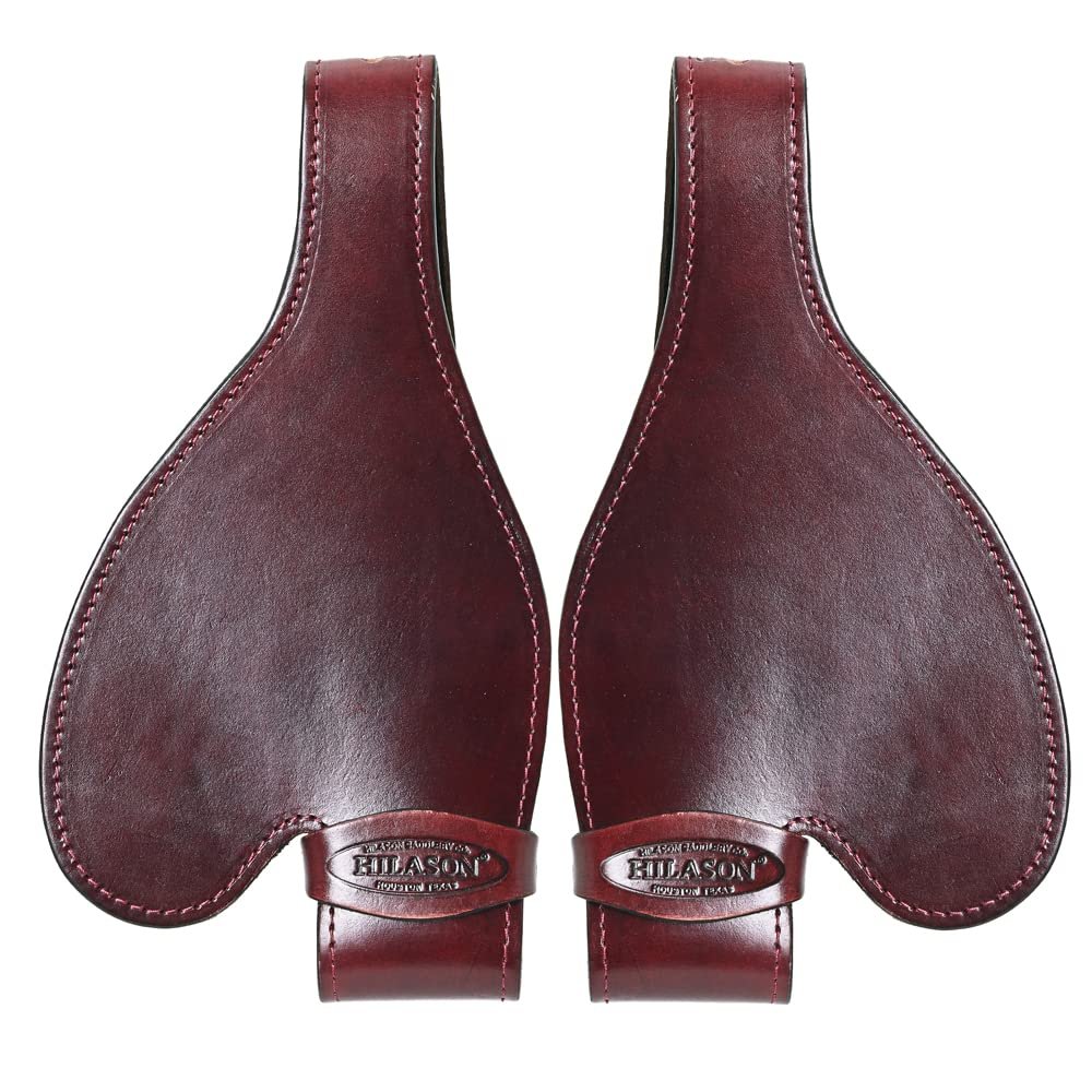 HILASON Replacement Western Horse Saddle Fenders Youth Mahogany
