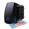 MICTUNING MIC-LSS1 5Pin Laser Spot Lights Rocker Switch On-Off LED Light 20A 12V, Blue view 1