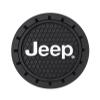 Plasticolor 000652R01 Jeep Logo Auto Car Truck SUV Cup Holder Coaster 2-Pack , Black view 1