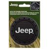 Plasticolor 000652R01 Jeep Logo Auto Car Truck SUV Cup Holder Coaster 2-Pack , Black view 3