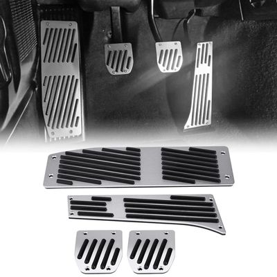 Acouto e46 pedals, Car Foot Pedals for 1 3 5 7 X1 Series E30 E32 E34 E36 E38 E39 E46 E87 E90 E91 E92 4pcs Car Manual Clutch Brake Foot Rest Pedal Pads