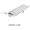 EZ-ACCESS Transitions 1 Portable Self Supporting Aluminum Modular Entry Ramp view 3