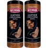Weiman Leather Wipes - 2 Pack - Clean Condition UV Protection Help Prevent Cracking or Fading of Leather Couches, Car Seats, Shoes, Purses view 1