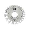 SE Dual-Sided Non-Ferrous Wire Gauge - 0-36 AWG and SAE, 3.5" Diameter, Tempered Steel, for Jewelers and Hobbyists, Ideal for Gold, Silver, Copper - JT47WG-C view 1