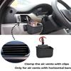 Car Air Vent Storage Bag Organizer Pocket Sunglass Holder Car Mount Phone Holder Coin Key Card Case Organizer with Hook- Black view 3