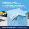 Bulk 12 X 12 All Purpose Microfiber Towels Wholesale - Case Quantity (400 Count) | No Fraying | High Density Microfiber | Zero Chemical Cleaner | Long-Lasting (Blue) view 2