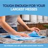 Bulk 12 X 12 All Purpose Microfiber Towels Wholesale - Case Quantity (400 Count) | No Fraying | High Density Microfiber | Zero Chemical Cleaner | Long-Lasting (Blue) view 3