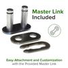 AlveyTech 8 mm 05T Open Loop Scooter Chain - 3 Feet with Master Link view 3