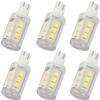 LeMeng 3W T10 Wedge Base RV 921 LED Light Bulb 12VAC/DC Landscape Garden Patio Path Driveway Malibu, RV Camper Trailer Motorhome Marine Boat Dome Fixture Lighting(6000K Daylight White)-6 Pack view 1