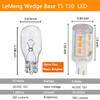 LeMeng 3W T10 Wedge Base RV 921 LED Light Bulb 12VAC/DC Landscape Garden Patio Path Driveway Malibu, RV Camper Trailer Motorhome Marine Boat Dome Fixture Lighting(6000K Daylight White)-6 Pack view 2