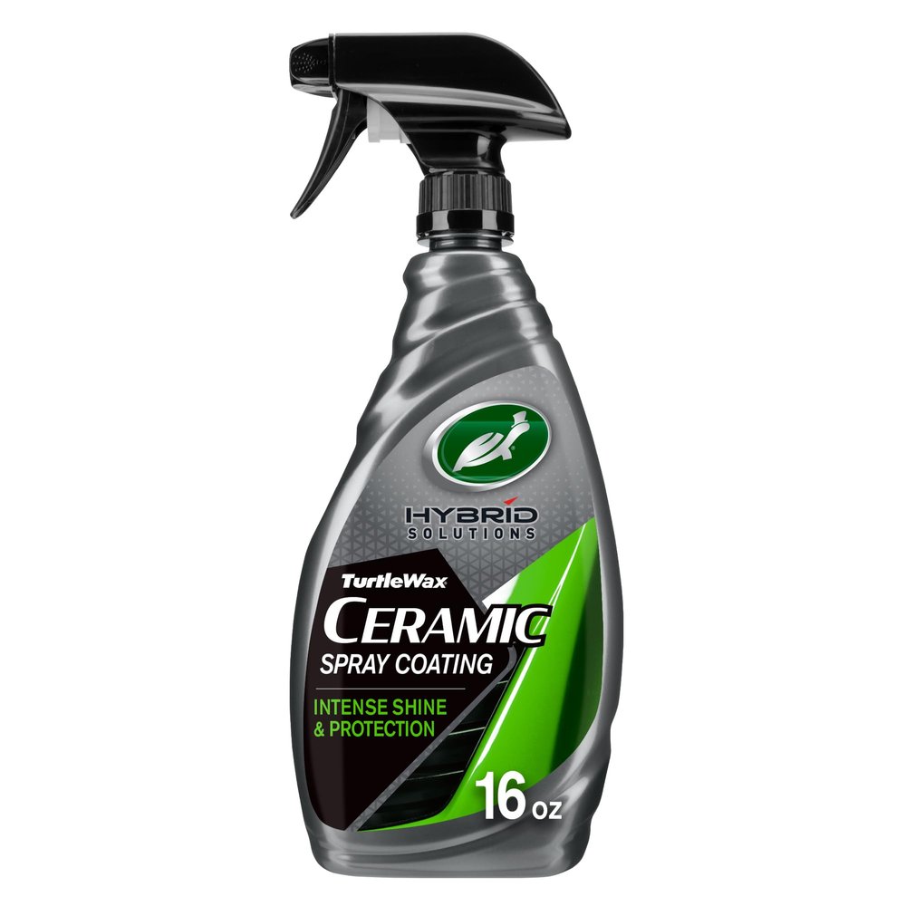 Turtle Wax Hybrid Solutions Ceramic Spray Coating, High Shine Car Wax, Offers Durable Paint Protection, Extreme Water Beading Action, Safe for Glass, Wheels, Trim and More, 16 oz (Pack of 1)